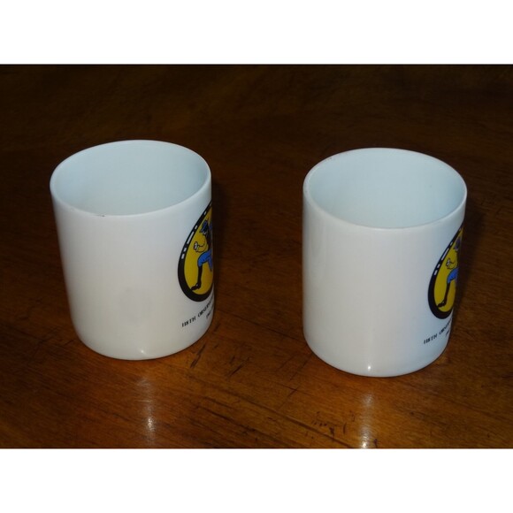 Lot 2x 118th Observation Squadron Unit 1941-1984 (WW2) Mini Mug Shot Glass 2.25" - Picture 6 of 10